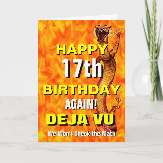 Deja Vu Birthday Card (Front)
