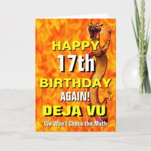 Deja Vu Birthday Card