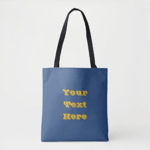 Deja Vu Blue Spring Season Solid Colour Tote Bag