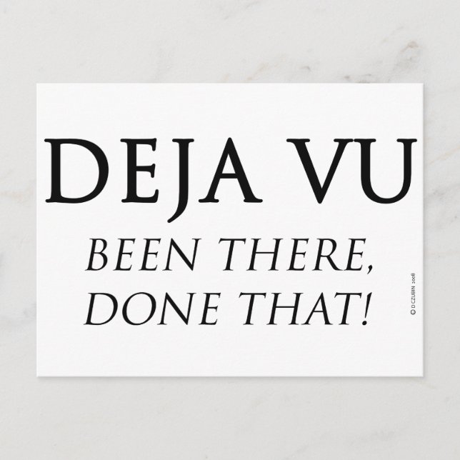 Deja Vu Postcard (Front)