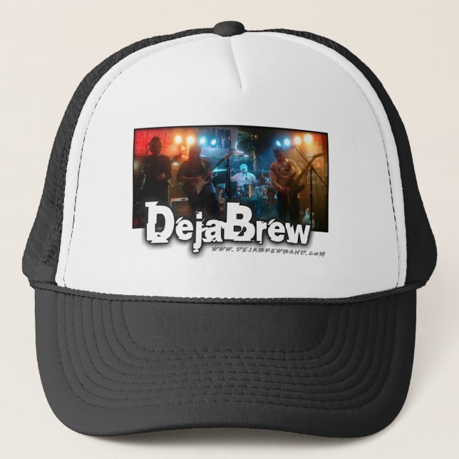 DejaBrew Band Logo Trucker Hat.. Hat (Front)
