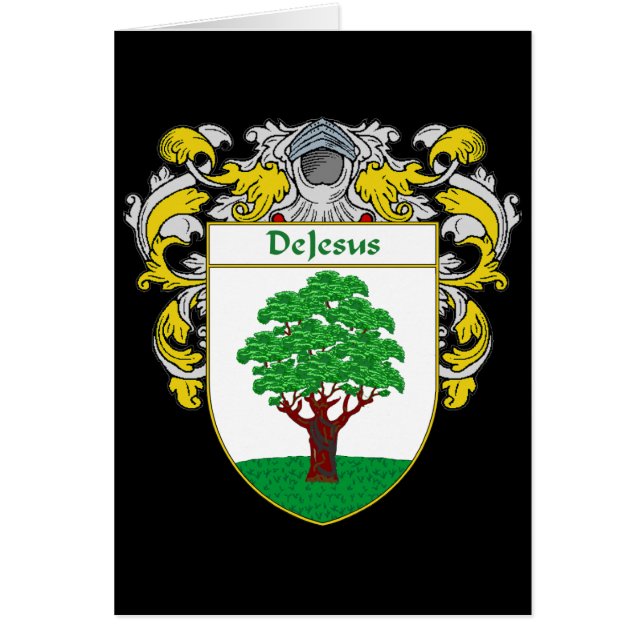 DeJesus Coat of Arms (Mantled) (Front)