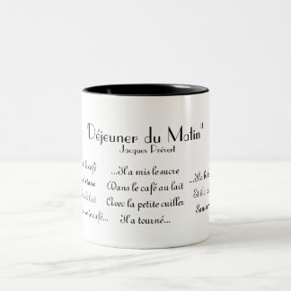 "Déjeuner du matin" by Jacques Prévert Coffee Mug