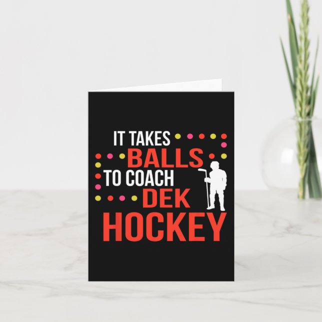 Dek Hockey Coach  Card (Front)