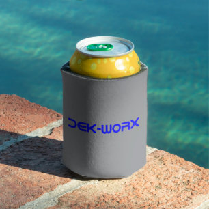 DEK-WORX EVA Foam Cutting Service Company Logo Can Cooler