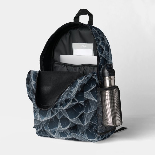 Dekicate style printed backpack (Back Corner Right (Open))