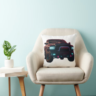 Deko Kissen Dodge TRX Neon Truck Cushion