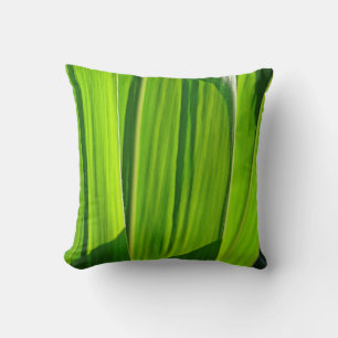 Dekokissen grüne Maisblätter mit Schatten Cushion