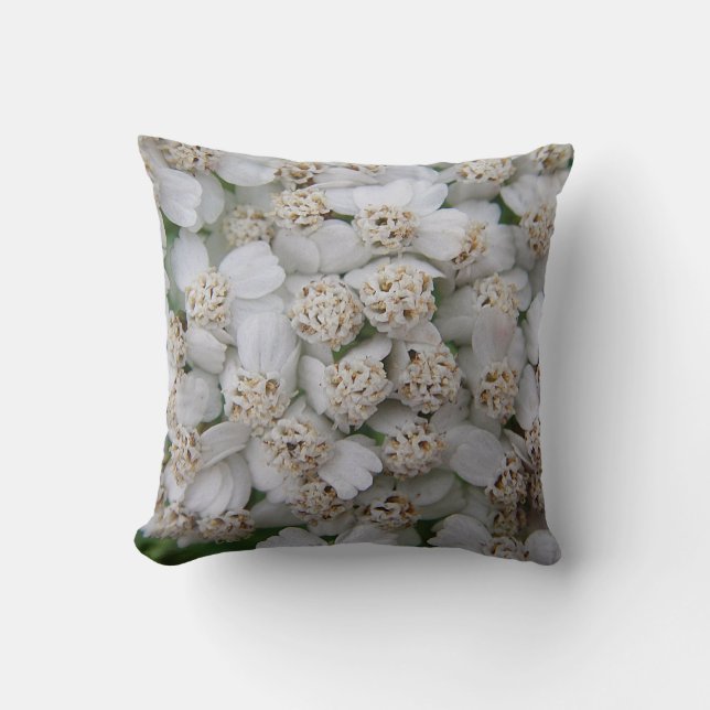 Dekokissen kleine weisse Wildblüten Cushion (Front)