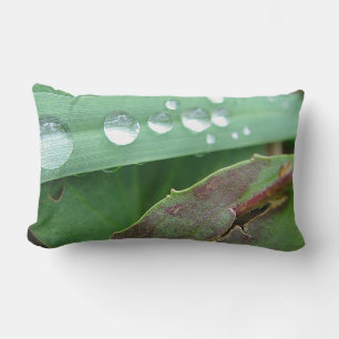 Dekokissen water drop on grass lumbar cushion