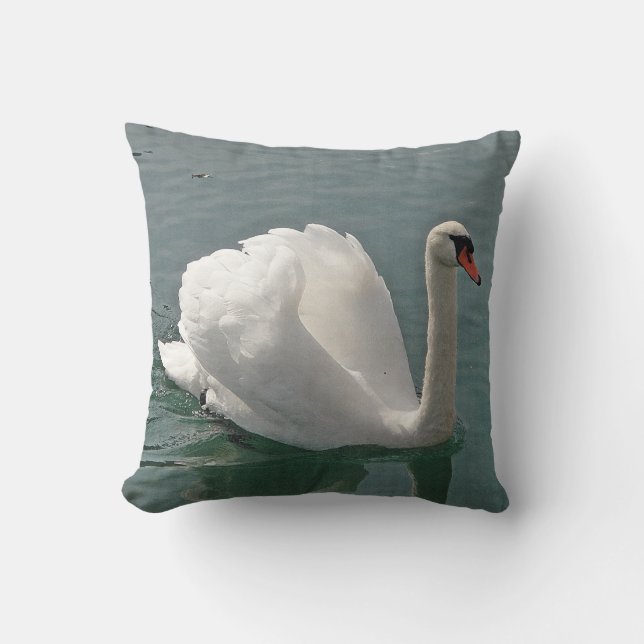 Dekokissen white swan cushion (Front)