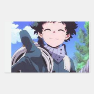 Deku rectangular sticker
