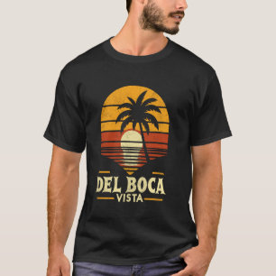 Del Boca Vista Retro Sunset Florida Vintage T-Shirt
