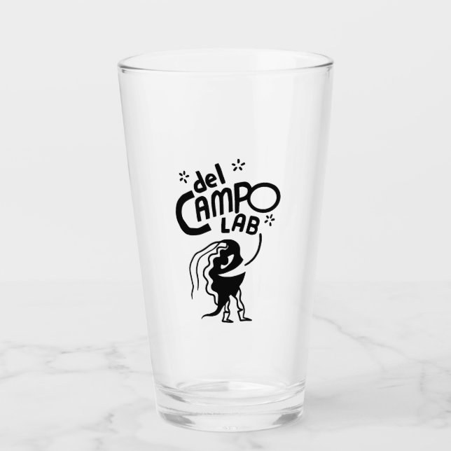 del Campo Lab Micro Guy Pint Glass (Front)