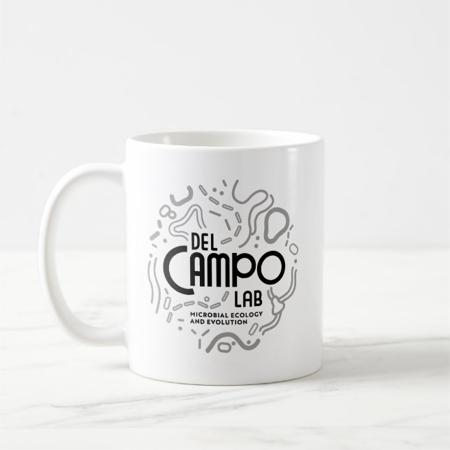 del Campo Lab Microbes Mug (Left)