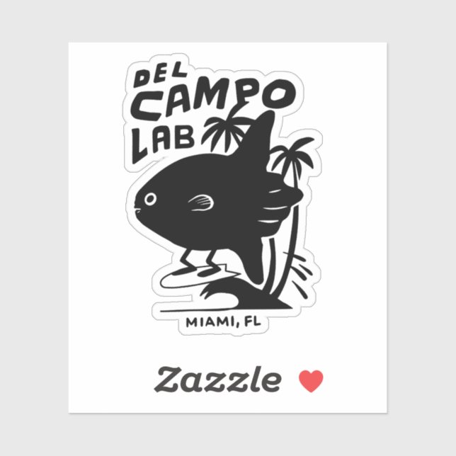 del Campo Lab Surfing Mola Sticker (Sheet)