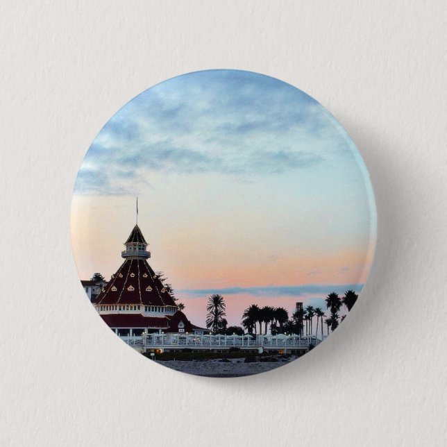 Del Coronado Sunset 6 Cm Round Badge (Front)