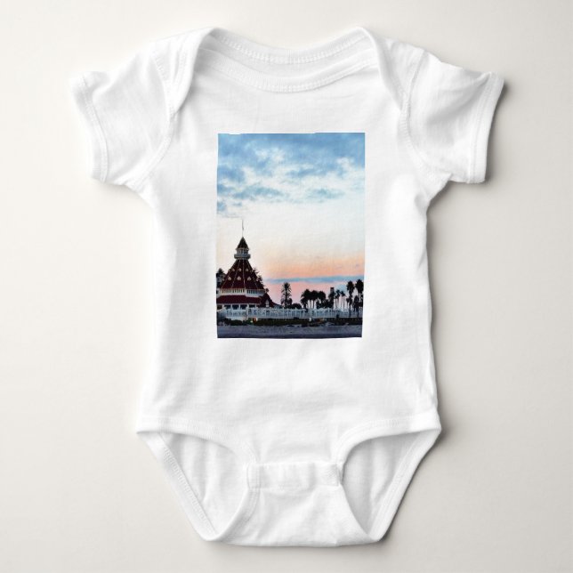 Del Coronado Sunset Baby Bodysuit (Front)