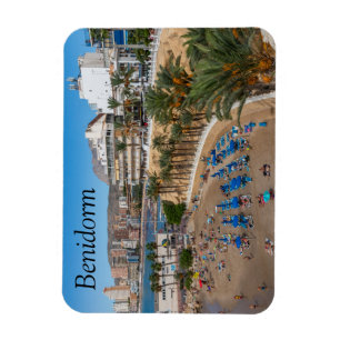 Del Malpas Beach, Benidorm, Costa Blanca, Spain Magnet