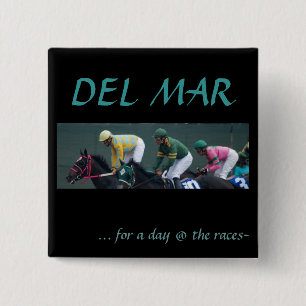 Del Mar, 15 Cm Square Badge