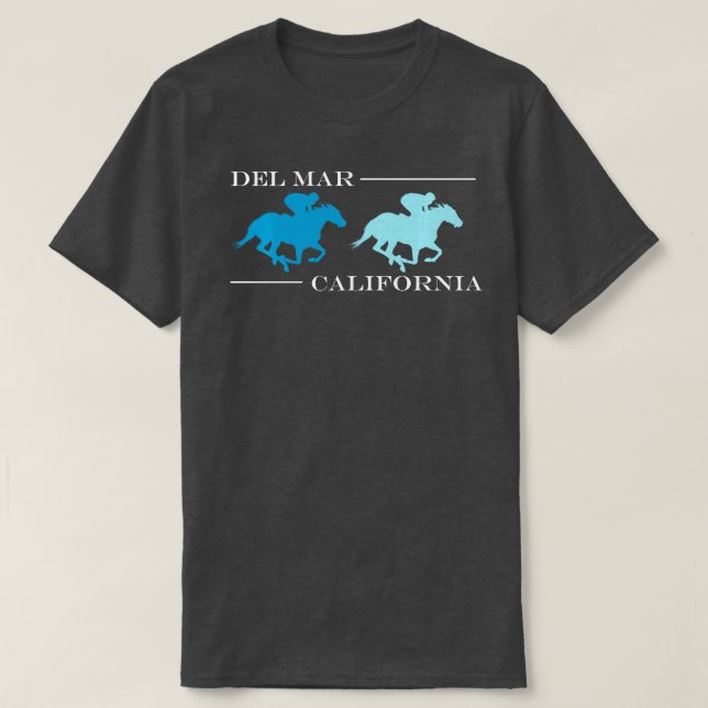 Del Mar California Horse Racing Long Sleeve  T-Shirt (Design Front)