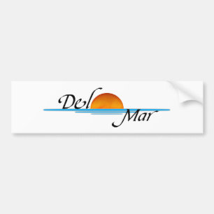 Del Mar Sunset Bumper Sticker