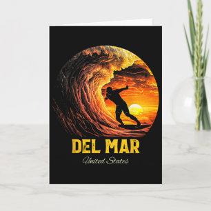 Del Mar United States Surfing Surfboard Card