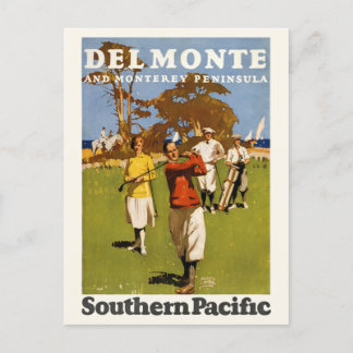 Del Monte and Monterey Peninsula Vintage Poster 19 Postcard