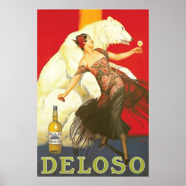 Del Oso Liqueurs Paris 1930s Poster (Front)