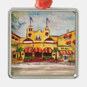 Del Ray Florida Colony Hotel Painting Ornament