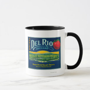 Del Rio Apple Crate LabelMedford, OR Mug