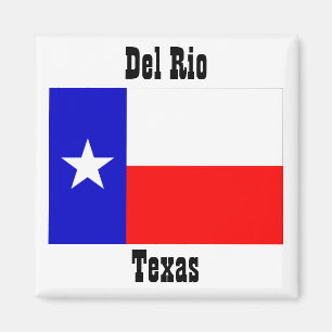 Del Rio texas flag magnets souvenirs