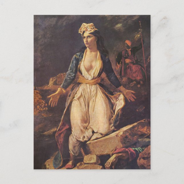 Delacroix Art Postcard (Front)