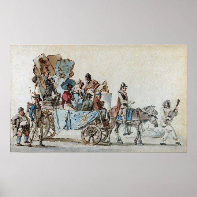 Delacroix - Dramatic Artists On A Trip Poster (Front)