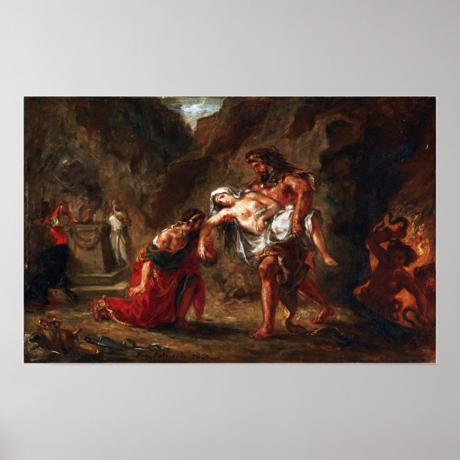 Delacroix - Hercules And Alcestis Poster (Front)