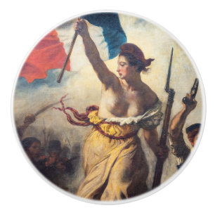 Delacroix - Liberty Leading The People Close-up Ceramic Knob