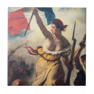 Delacroix - Liberty Leading The People Close-up Ceramic Tile
