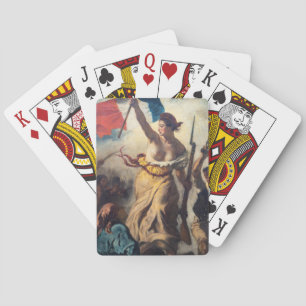 Delacroix - Liberty Leading The People Close-up Playing Cards