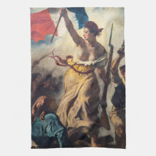 Delacroix - Liberty Leading The People Close-up Tea Towel