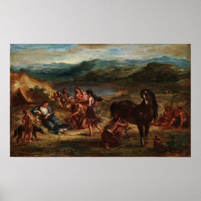 Delacroix - Ovide In Scythians 1862 Poster (Front)