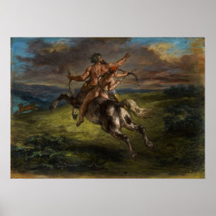Delacroix - The Education Of Achilles 1862 Poster