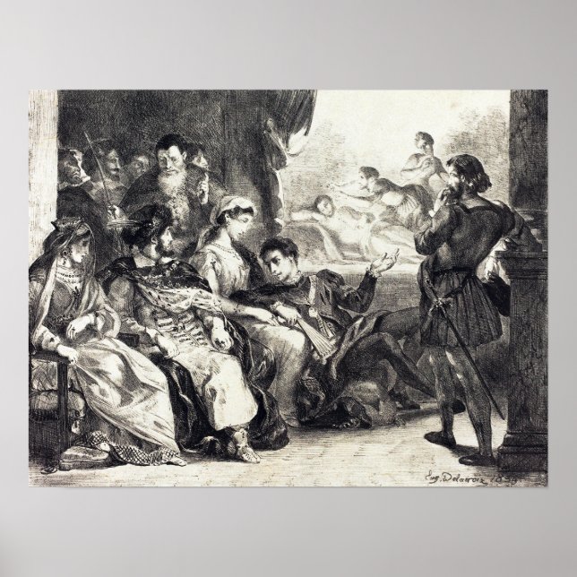 Delacroix - The Poisoning Of Hamlet's Father (Act… Poster (Front)