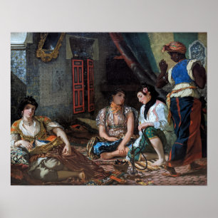 Delacroix - Women Of Algiers In Their Apartment Poster
