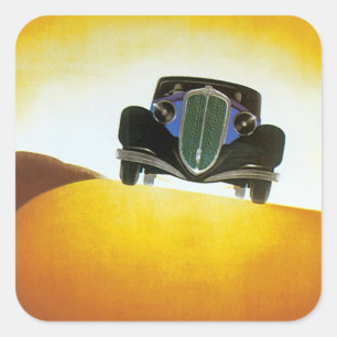 Delahaye Automobile Ad Square Sticker