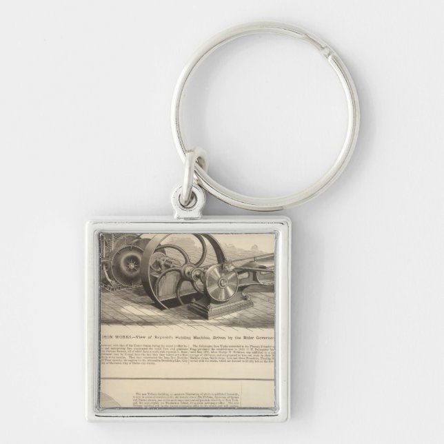 Delamater Iron Works Key Ring (Front)