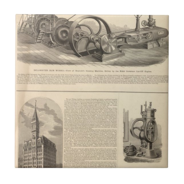 Delamater Iron Works Tile (Front)