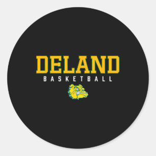 Deland Bulldogs Logo Sketll Hs Classic Round Sticker