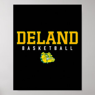 Deland Bulldogs Logo Sketll Hs Poster