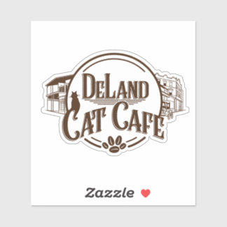 DeLand Cat Cafe LOGO Sticker