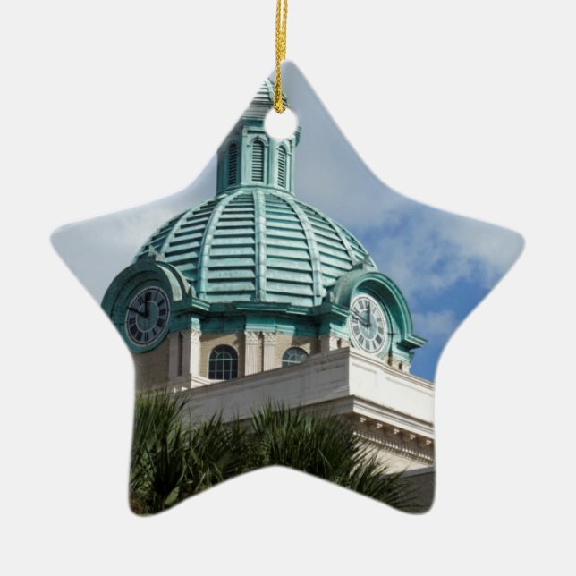 Deland Tower Ceramic Tree Decoration (Front)